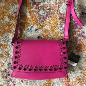 NWT TOPSHOP Pink Studded Crossbody Bag with Studs